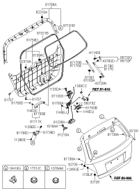 812603E000-HANDLE ASSY-TAIL GATE O/S