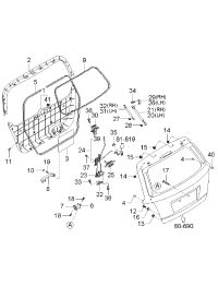 817503E001FC-TRIM ASSY-TAIL GATE LWR