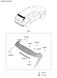 87230N8000-MLDG ASSY ROOF LH *