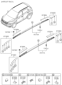 87240C9100-MLDG ASSY ROOF RH
