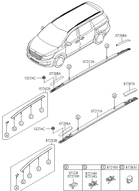 87251A9100-COVER-ROOF RACK FR LH