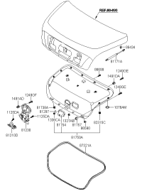 812303F500-LOCK ASSY TRUNK