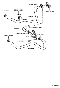 8724533080-HOSE, HEATER WATER, INLET A