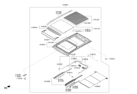 71378C9000-BRACKET-PANORAMAROOF MTG,LH