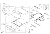 816303V000-GLASS ASSY-PANORAMAROOF MOVING