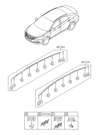 87220B3000-MLDG ASSY ROOF RH