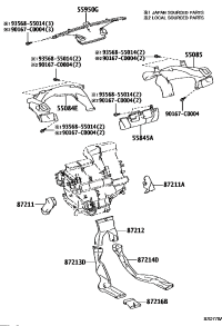 550840D060-DUCT SUB-ASSY, HEATER TO REGISTER, NO.1