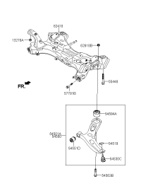 62400C9500-CROSSMEMBER ASSY-FR