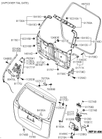 817754D101-DRIVE UNIT ASSY-PWR T/GATE,LH
