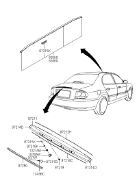 872103D000-MLDG ASSY ROOF LH *