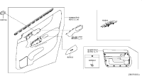 806823DN1A-Escutcheon frt in rh
