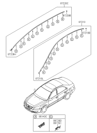 872100R500-MLDG ASSY ROOF LH *