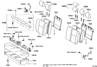 716510D710-Pad, rr seat back (for separate type)