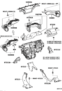 550850R020-DUCT SUB-ASSY, HEATER TO REGISTER, NO.2