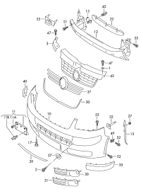 7H5853653-GRILLE RADIATOR