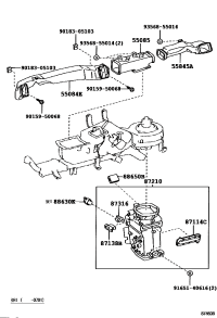 5508436020-DUCT SUB-ASSY, HEATER TO REGISTER, NO.1