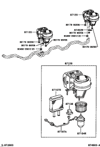 8710436360-MOTOR SUB-ASSY, REAR HEATER BLOWER