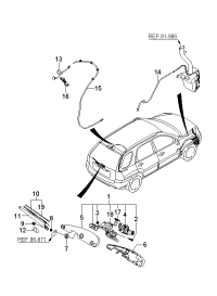 988111F000-ARM ASSY-RR WIPER