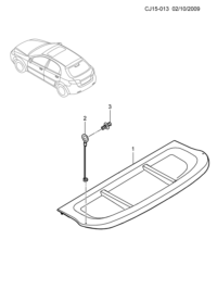 9044637-Cap, luggage compartment access door