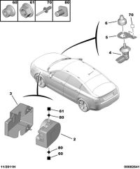 6680X0-Bracket, burglar alarm