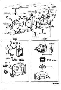 8710326020-MOTOR SUB-ASSY, BLOWER W/FAN