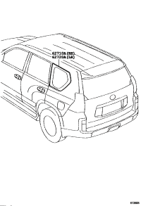 6271060D10-WINDOW ASSY, QUARTER, RH