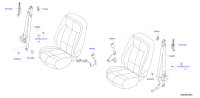 868425MA0A-BELT ASSY-BUCKLE,FRONT SEAT