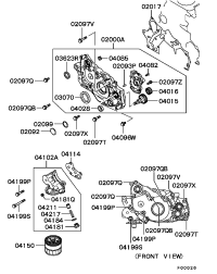 MD322521-GASKET,ENGFRCASE