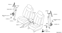 86842JN01B-BELT ASSY-FRONT