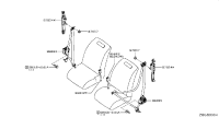 868429W54A-BELT ASSY-BUCKLE,FRONT SEAT