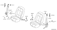 868423RA1B-BELT ASSY-FRONT