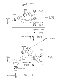 ARM ASSY-FR UPR LH