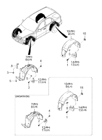 868113E012-GUARD ASSY-FR WHEEL LH