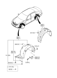 868223N000-GUARD-RR WHEEL RH