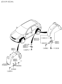 868611M300-GUARD ASSY-REAR DEFLECTOR,LH