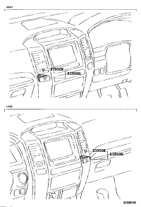 8395060030-LAMP ASSY, PASSENGER SEAT BELT WARNING