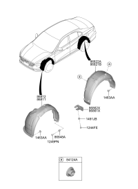 86811Q3000-Guard assy-front wheel, lh