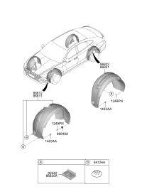 86822L4000-GUARD-RR WHEEL RH