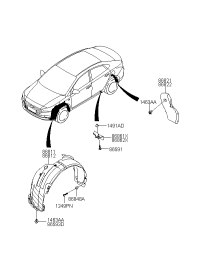 86822F9200-GUARD-RR WHEEL RH