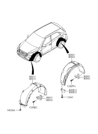 86832C9000-GUARD ASY-FR WHEEL M