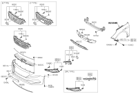 86530C3000-RAIL ASSY-FR BUMPER