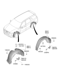 86841S8000-GUARD ASSY-REAR MUD,LH