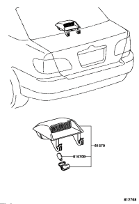 815700D021A0-LAMP ASSY, CENTER STOP