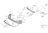 86612D6520-COVER, RR BUMPER