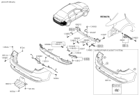 86610H2000-COVER-RR BUMPER
