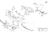86612C3510-COVER-RR BUMPER LWR