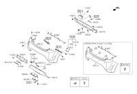 866422V000-STAY-RR BUMPER RH