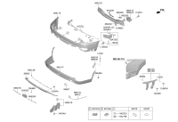 86650S8020-COVER-RR BUMPER LWR