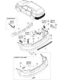 866163E010-SIDE BRKT ASSY-RR BU
