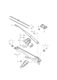 L16D955023-Holder, w/wiper motor: